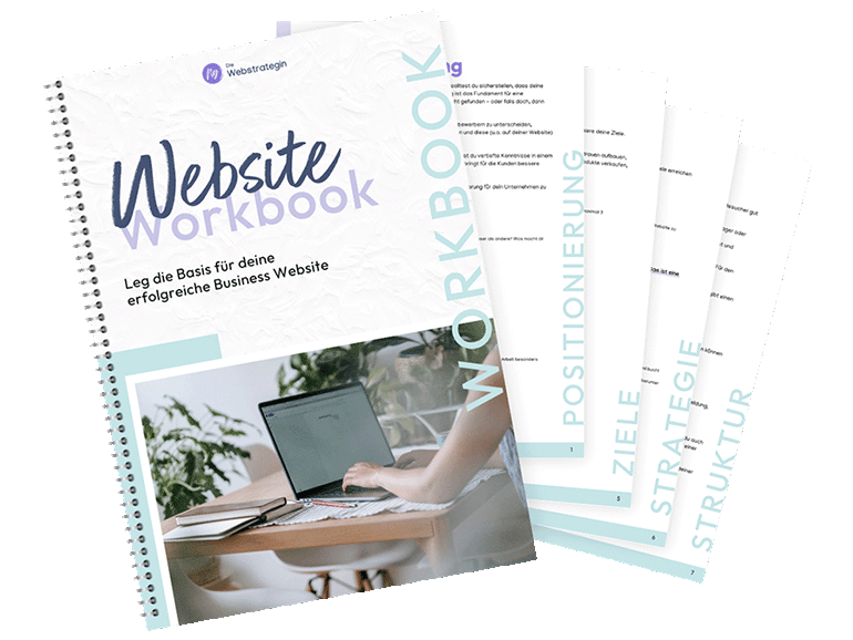 einzelne Seiten des Website-Workbooks